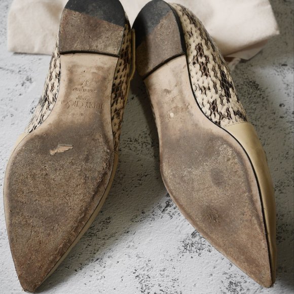 Jimmy Choo Flats with Strap Sneakskin - Picture 4 of 6